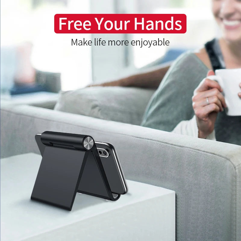 Phone Holder Stand Mobile Smartphone Support Tablet Stand for iPhone 15 14  Desk Cell Phone Holder Stand Portable Mobile Holder