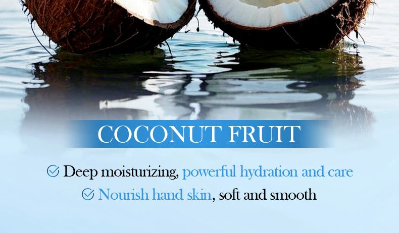 SADOER Coconut Moisturizing Hand Mask Whitening Nourishing Anti-aging Hydrating Hand Gloves for Hands Skin Care Products