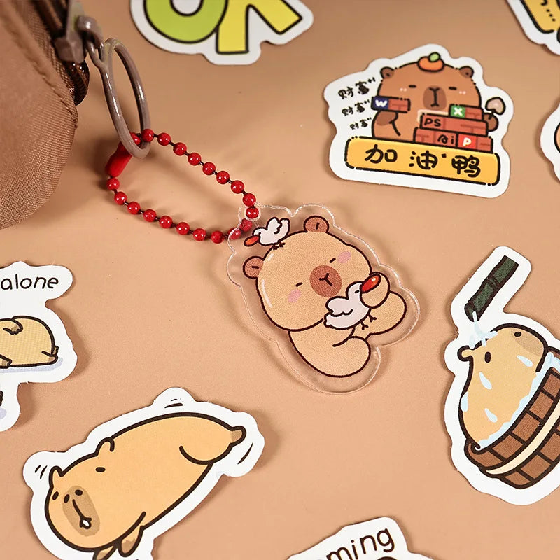 Cartoon Animal Stationery Cartoon Kapibara Stationery Set Cute Stationery Set Functional For Offices Back To School Students