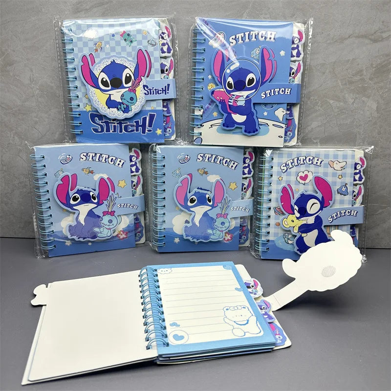 Stitch Notebook Cute Anime Cartoon School Supplies Portable Diary Fashion Office Supplies Coil Book Holiday Gift