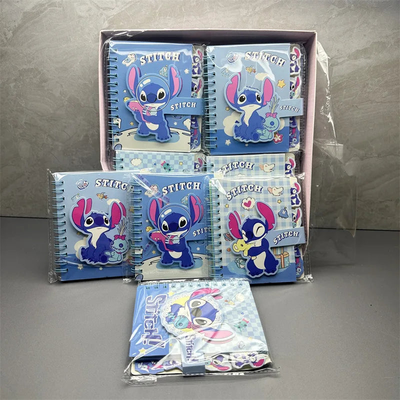 Stitch Notebook Cute Anime Cartoon School Supplies Portable Diary Fashion Office Supplies Coil Book Holiday Gift