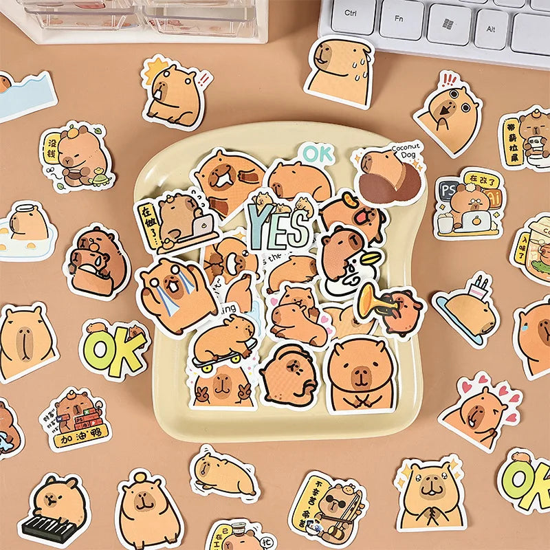 Cartoon Animal Stationery Cartoon Kapibara Stationery Set Cute Stationery Set Functional For Offices Back To School Students