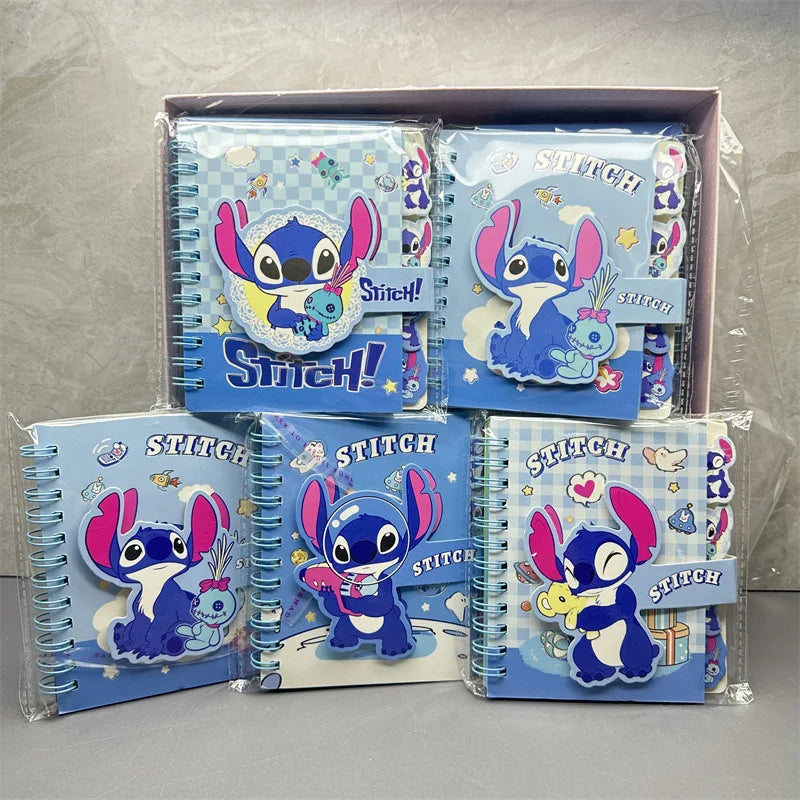 Stitch Notebook Cute Anime Cartoon School Supplies Portable Diary Fashion Office Supplies Coil Book Holiday Gift