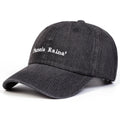 Unisex Pamela Raina Letter Embroidery Wash Baseball Caps Adjustable Casual Hats Spring and Autumn Outdoor Sunscreen Hat